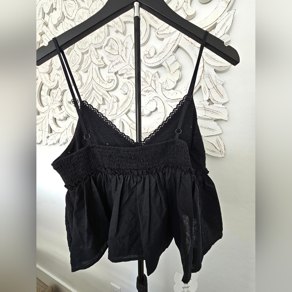 Self Esteem Black Eyelet Lace Camisole/Tank Bodice Women's Sz Med, Large & XL - Picture 5 of 7